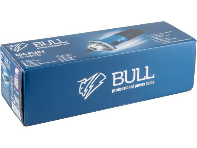Прямая шлифмашина BULL EDG 6528 E в кор. 670 Вт, 8000-30000 об/мин, цанги 6 и 8 мм