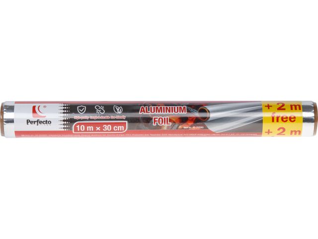 Фольга алюминиевая 10+2м х 30 см, PERFECTO LINEA