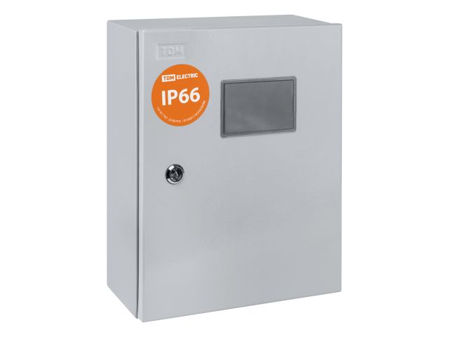 Щит учетный ЩУ-1ф/1-0-12 IP66 (ЩУРН-1/12 IP66) 395х310х165 TDM