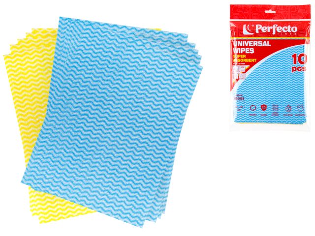 Салфетки универсальные, 10 шт., 37x50 см, вискоза, SUPER ABSORBENT, PERFECTO LINEA