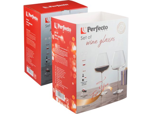 Набор бокалов для вина, 2 шт., 730 мл, серия Sevilla, PERFECTO LINEA