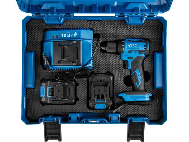 Аккум. дрель-шуруповерт BULL SR 1804 R-series Xcase XLTpro БЕСЩЕТ., Импульс., 18 В, 50 Н*м, 2х4 А*ч