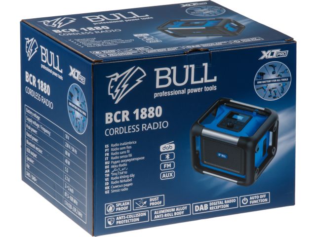 Аккум. радио BULL BCR 1880 XLTpro SOLO