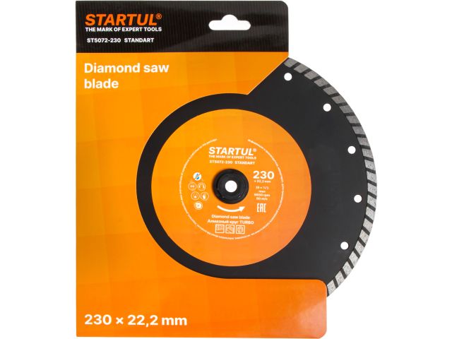 Алмазный круг 230х22 мм универс. Turbo STARTUL STANDART