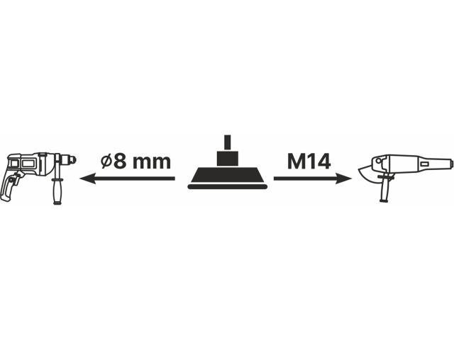 Держатель для АГШК (черепашка) тверд. 100мм 8мм/М14 GEPARD (GP0841-100)