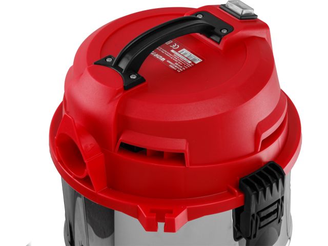 Пылесос строительный WORTEX VC 3014 WS 1200 Вт, 30 л, провод 4.5 м, шланг 3 м