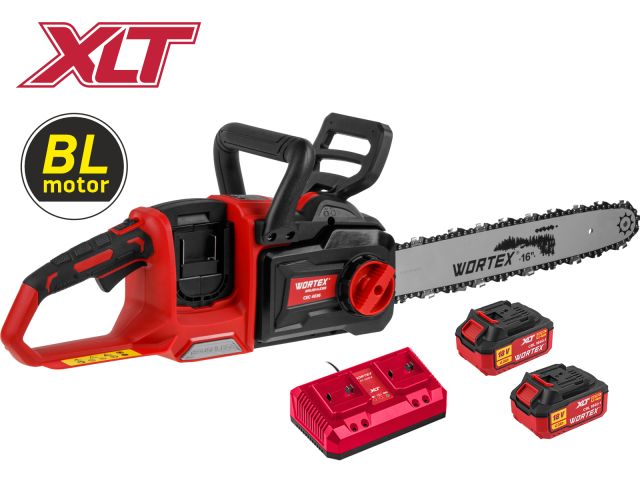 Аккум. пила цепная WORTEX CEC 4036 шина 40 см (16"), 3/8" LP, 1.1 мм XLT SET БЕСЩЁТ, 18В+18В