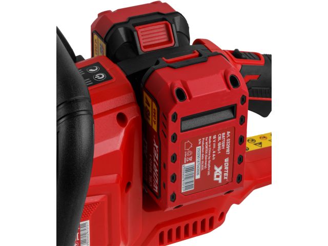 Аккум. пила цепная WORTEX CEC 4036 шина 40 см (16"), 3/8" LP, 1.1 мм XLT SET БЕСЩЁТ, 18В+18В