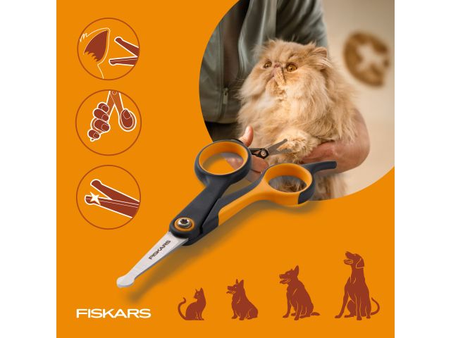 Ножницы с закругл. концами для животных PET FISKARS