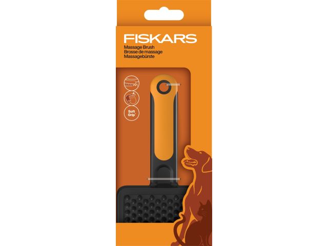 Щетка для шерсти силикон. PET FISKARS