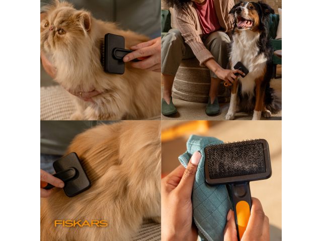 Щетка для шерсти PET FISKARS