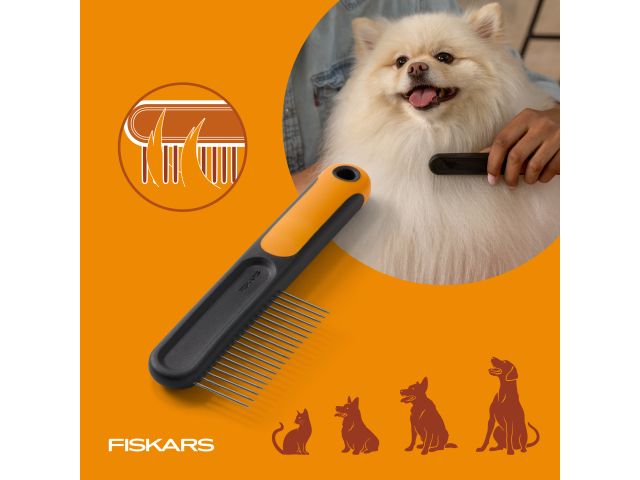 Гребень стальной для животных PET FISKARS