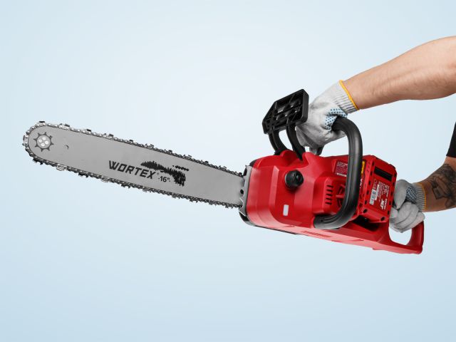 Аккум. пила цепная WORTEX CEC 3536-2 шина 40 см (16"), 3/8" LP, 1.3 мм ALL1 XLT SOLO БЕСЩЁТ, 18В+18В