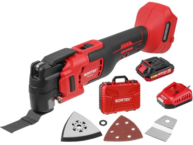 Аккум. многофункциональный инструмент (реноватор) WORTEX CSM 3018 в кор. ALL1 XLT + аксесс. SET