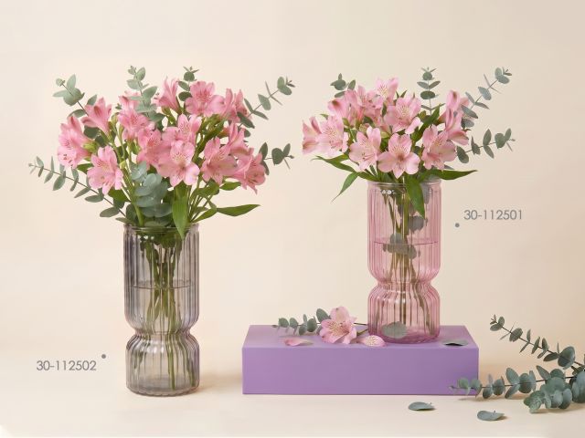 Ваза для цветов, стеклянная, 25х11 см., серия Orchid, PERFECTO LINEA