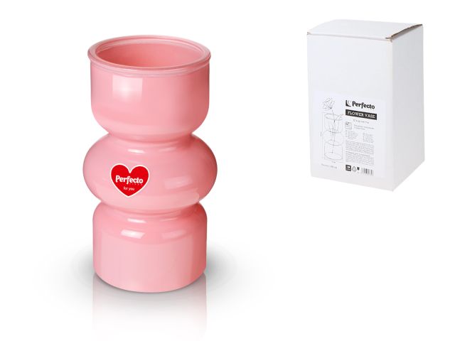 Ваза для цветов, стеклянная, 18х9 см., серия Coquette, PERFECTO LINEA