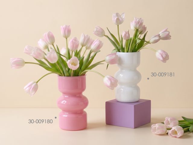 Ваза для цветов, стеклянная, 18х9 см, серия Coquette, PERFECTO LINEA