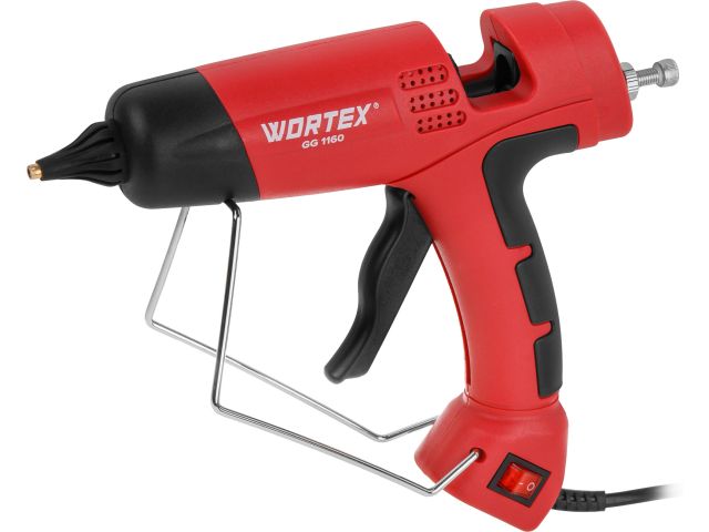 Пистолет клеевой WORTEX GG 1160 в блистере 200 Вт, 11,5 мм, 15 г/мин