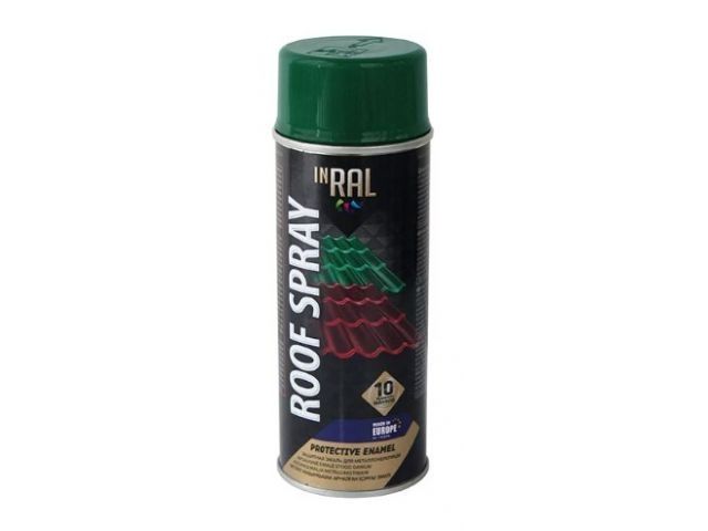 Краска-эмаль аэроз. для металл. конструкций зеленый мох INRAL 400мл (6005)