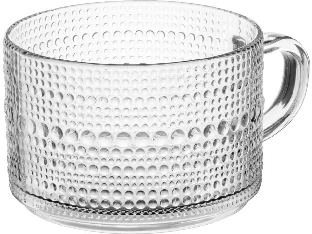 Кружка стеклянная, 400 мл, серия Crystal charm, PERFECTO LINEA