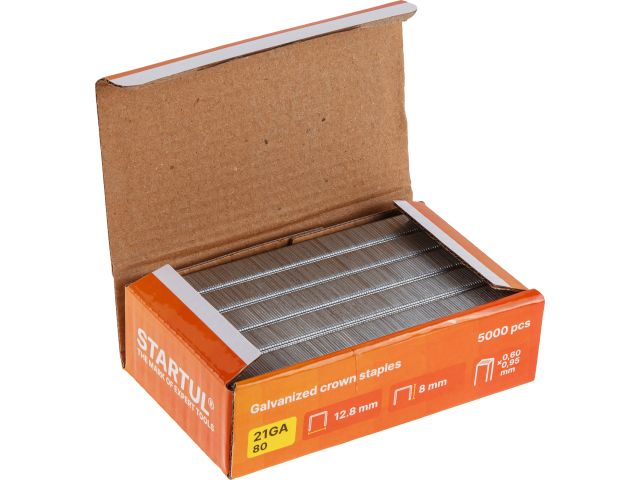 Скобы тип 21GA 8мм (5000шт) STARTUL PROFI (ST4540-08)
