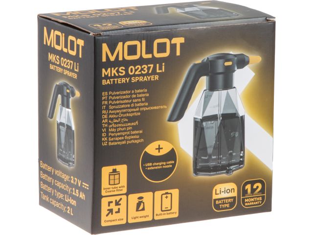 Опрыскиватель аккумуляторный MOLOT MKS 0237 Li