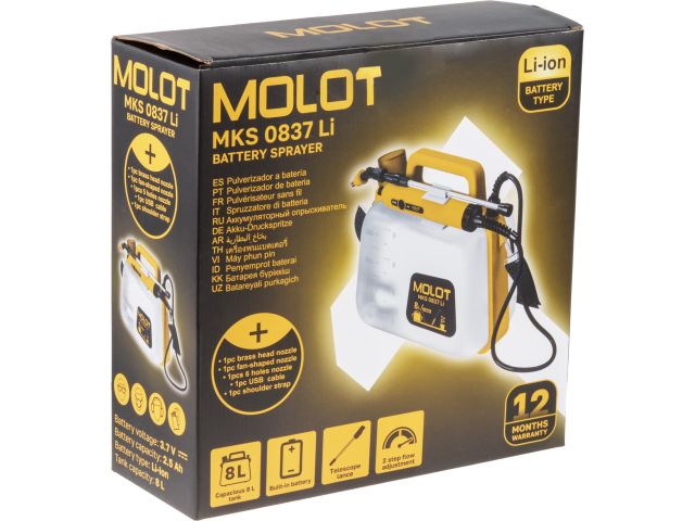 Опрыскиватель аккумуляторный MOLOT MKS 0837 Li