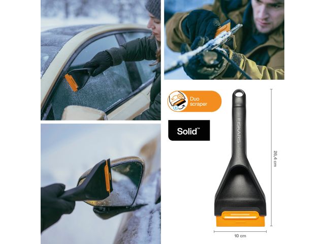 Скребок автомобильный двусторонний Solid Duo FISKARS
