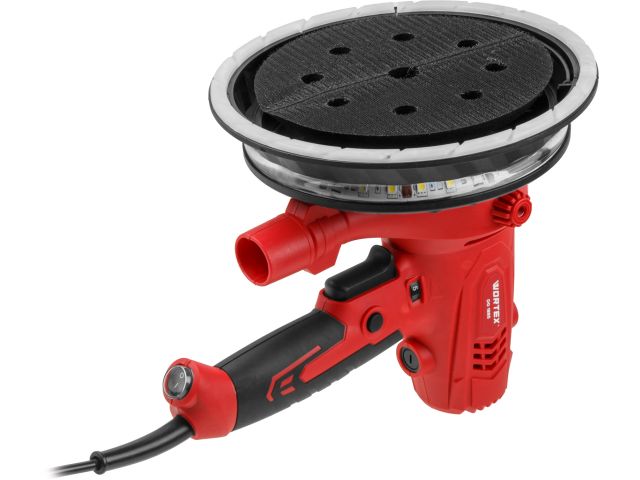 Шлифмашина для стен и потолков WORTEX DG 1885 в кор. 800 Вт, 180 мм, LED, 1200-2300 об/мин