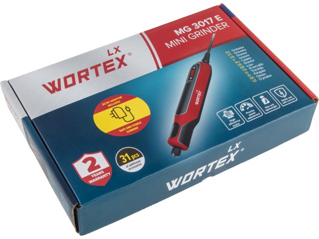Гравер электрический WORTEX LX MG 3017 E в кор.+аксессуары, 0-18000 об/мин, цанга 3,2