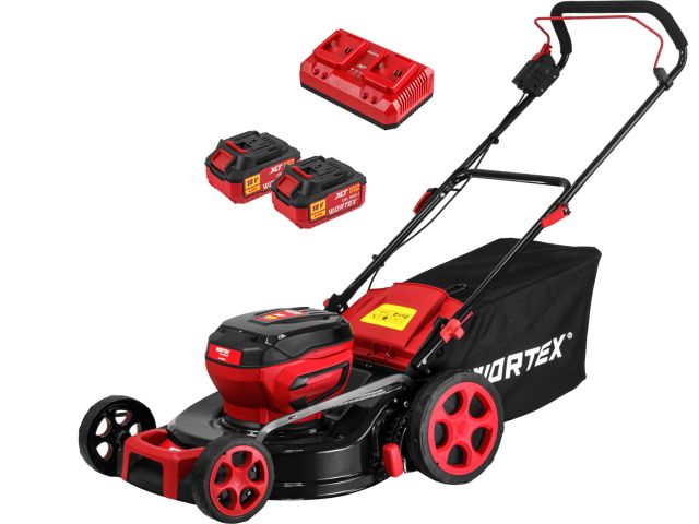 Газонокосилка аккумуляторная WORTEX CLM 4536 в кор. XLT SET БЕСЩЁТ.ДВИГ., 18В+18В, шир.460 мм