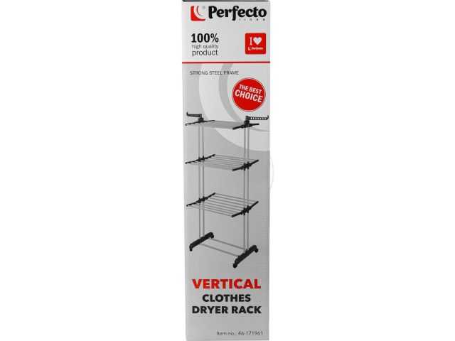 Сушилка для белья напольная, вертикальная, 16м, PERFECTO LINEA