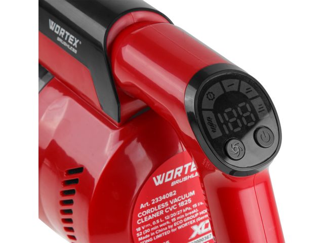 Аккум. пылесос WORTEX CVC 1825 в кор. ALL1 XLT SET БЕСЩЕТ., 18 В, строительный, вертикальный