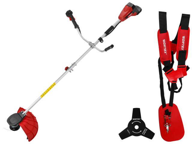 Триммер аккум. WORTEX TB 3036 AT XLT SOLO БЕСЩЁТ.ДВИГ., 18В+18В, шир.скаш.380/255 мм леска/нож
