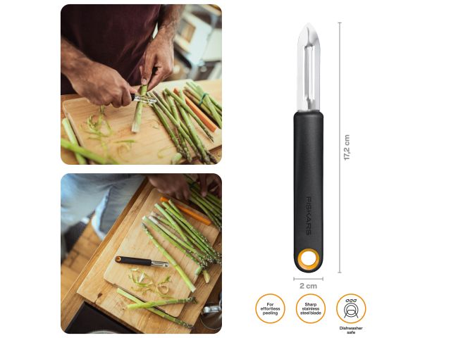 Нож для чистки с фиксированным лезвием FF Fiskars