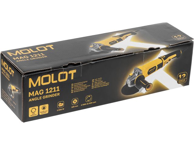 Шлифмашина угловая MOLOT MAG 1211