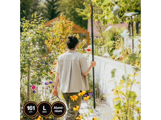 Черенок алюминиевый L 161см OneClick FISKARS