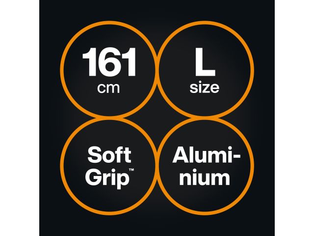 Черенок алюминиевый L 161см OneClick FISKARS