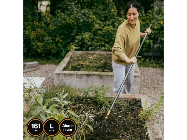 Черенок алюминиевый L 161см OneClick FISKARS