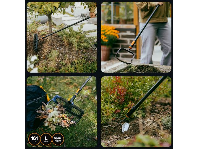 Черенок алюминиевый L 161см OneClick FISKARS
