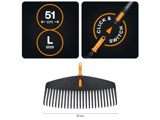 Грабли L OneClick FISKARS