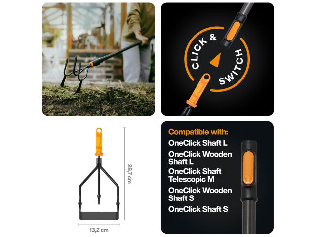 Культиватор-пропалыватель OneClick FISKARS