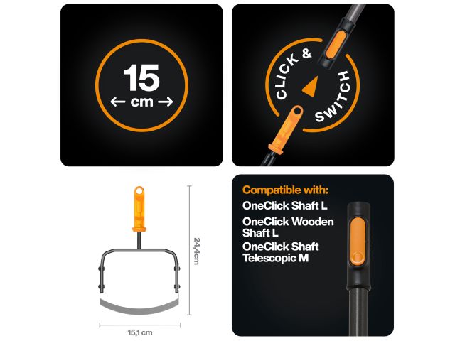 Насадка-тяпка для прополки OneClick FISKARS