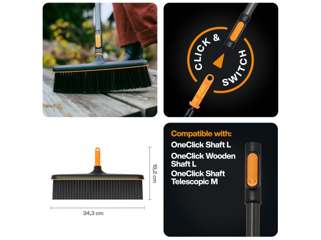 Щетка для террас OneClick FISKARS