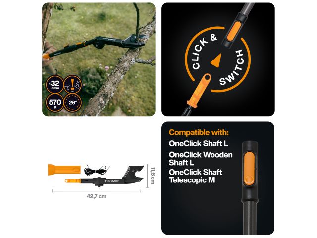 Насадка-сучкорез OneClick FISKARS