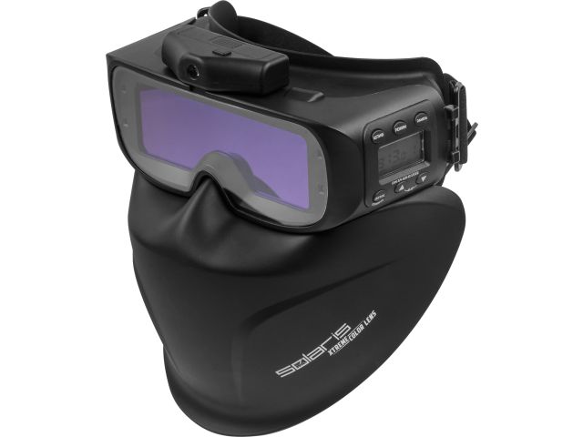 Щиток сварщика с самозатемняющимся светофильтром Solaris ASF600DL (черный, пр-во РФ)