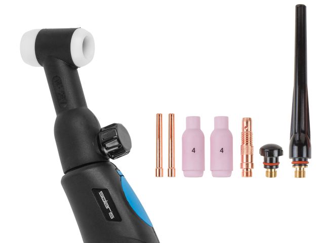 Горелка сварочная TIG WGT-26V (4м, 250А, разъем M16x1.5, вентиль) SOLARIS