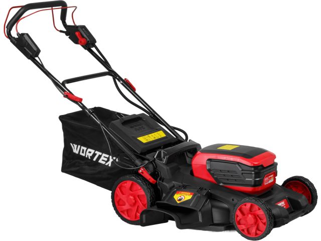 Газонокосилка аккум. WORTEX CLM 4536-4 в кор. XLT SET БЕСЩЁТ.ДВИГ., САМОХОД., 18В+18В, 2х6Ач, компл.