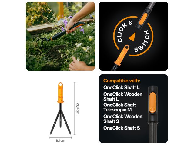 Культиватор Grebber OneClick FISKARS