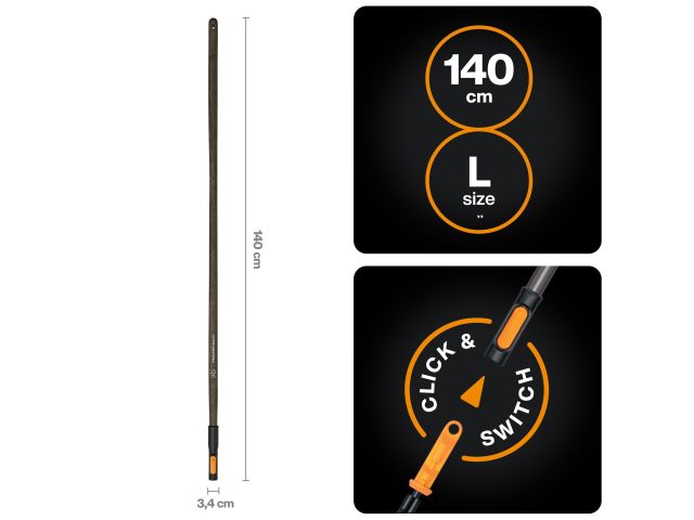 Черенок деревянный L 140см OneClick FISKARS